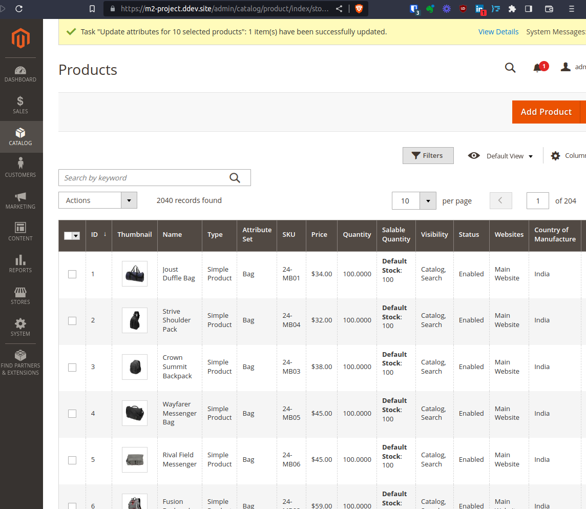 Catalog after Queue