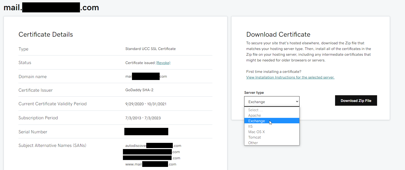 Certificate Download