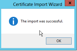 Import Successful